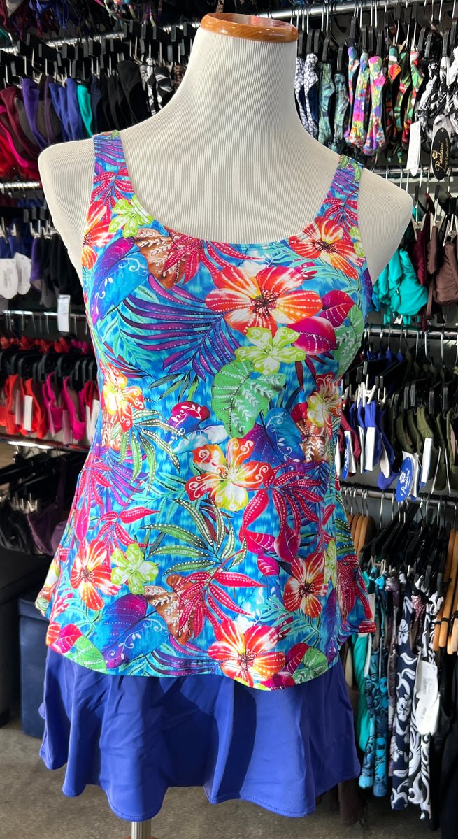 Paradise Please Scoop Neck Tankini Separate main image 0