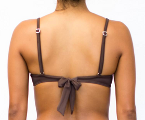 Underwire Removable Bow Chocolate