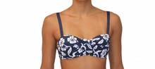 Soft Cup Bandeau Hibiscus Navy