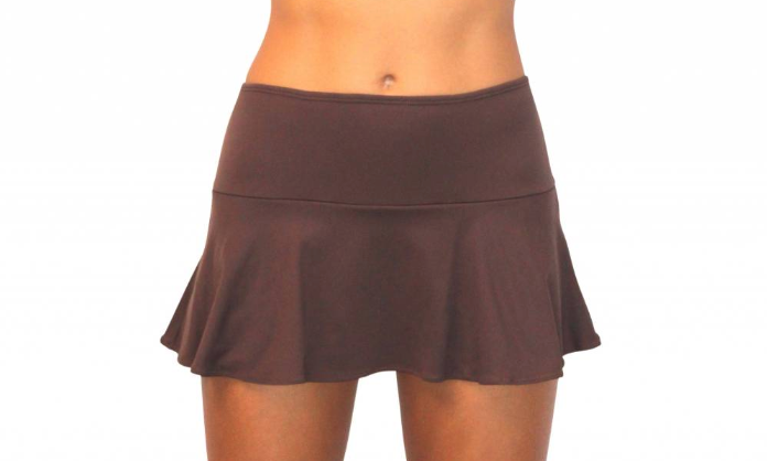 Skirt w/ Attached Bottom Chocolate – Pualani Hawaii Beachwear