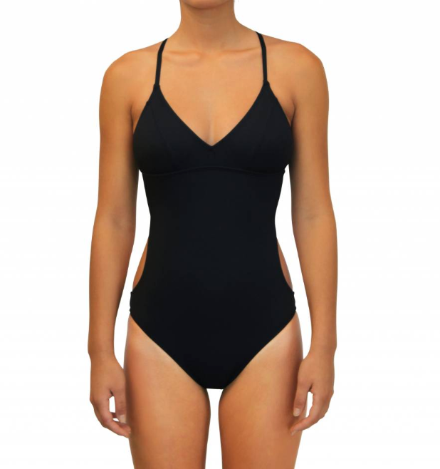 Quinta One-Piece Sports Swimsuit by Speedo, Black, Sports Wired Swimsuit