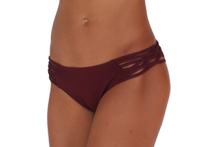 Skimpy Love with Braided Sides Maroon