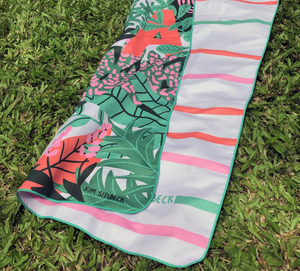 Surfer Towel "PLANT ALOHA" by Kim Sielbeck