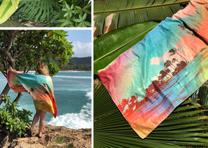Surfer Towel "Tropics" by Matthew Allen